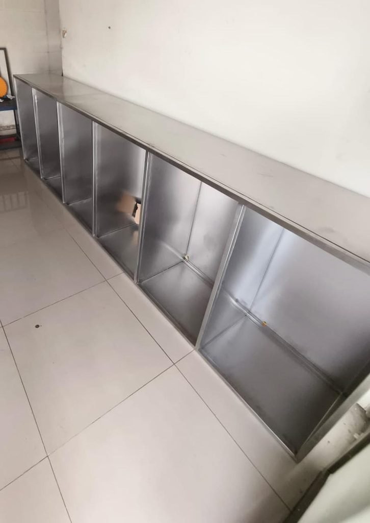 Kabinet dapurmeja stainless steel
